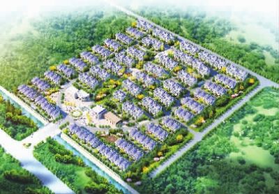 安置小區(qū)。（效果圖）