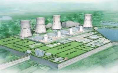 小墨山核電廠效果圖。（本版圖片由湖南核電有限公司提供）